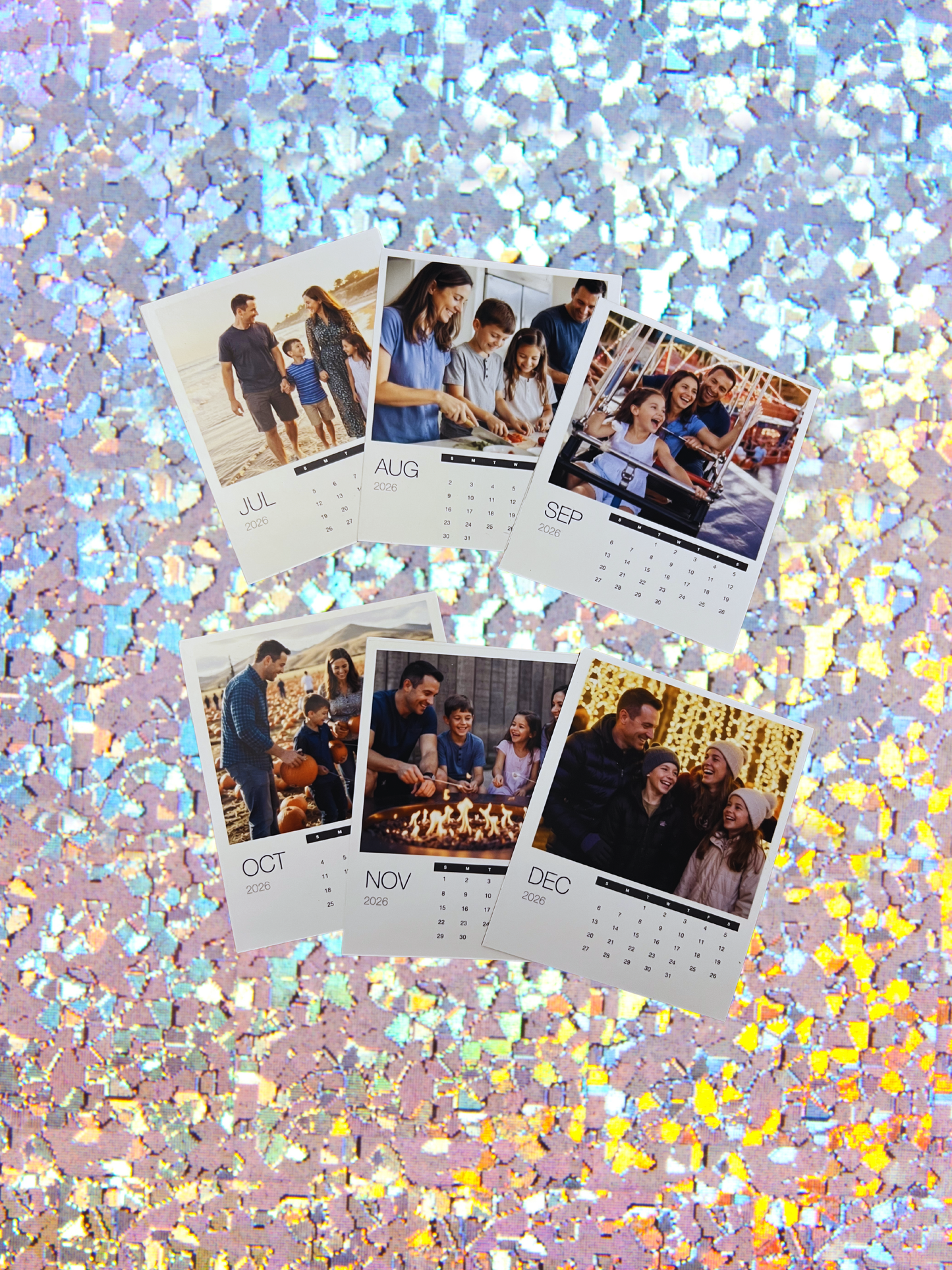 Custom Photo Calendar Magnets | 12-Month Sets or Single Months