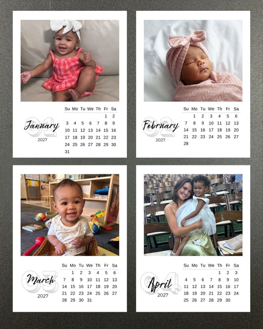 Custom 2027 Photo Calendar Magnets | Refrigerator Picture Calendar