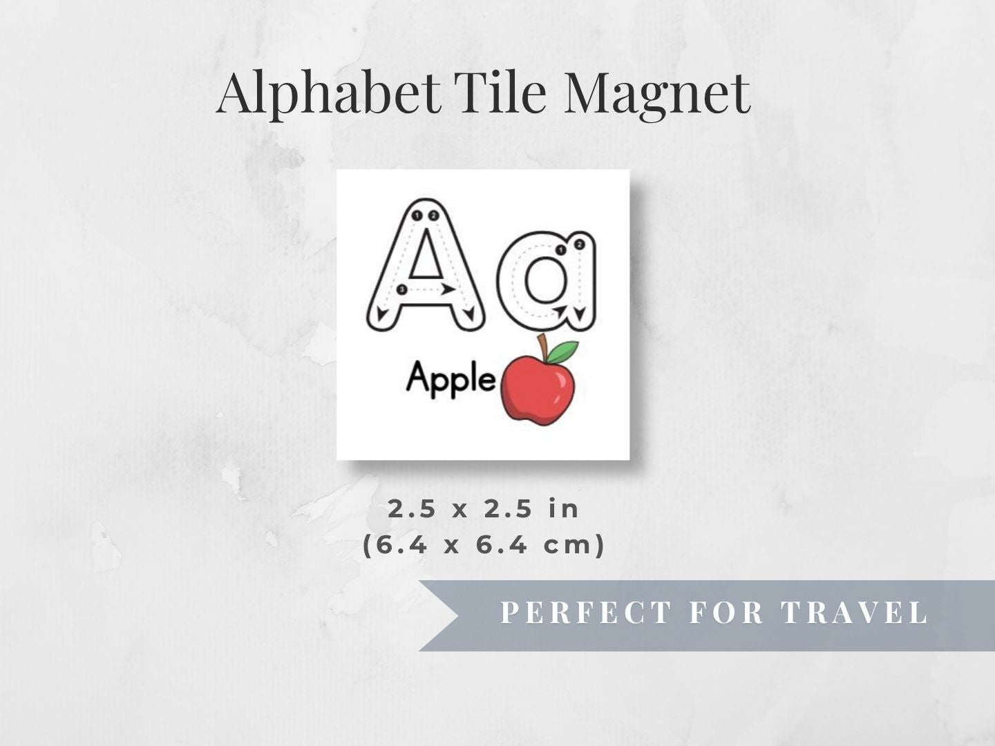 2.5" Square Letter Magnets | Trace, Spell & Play