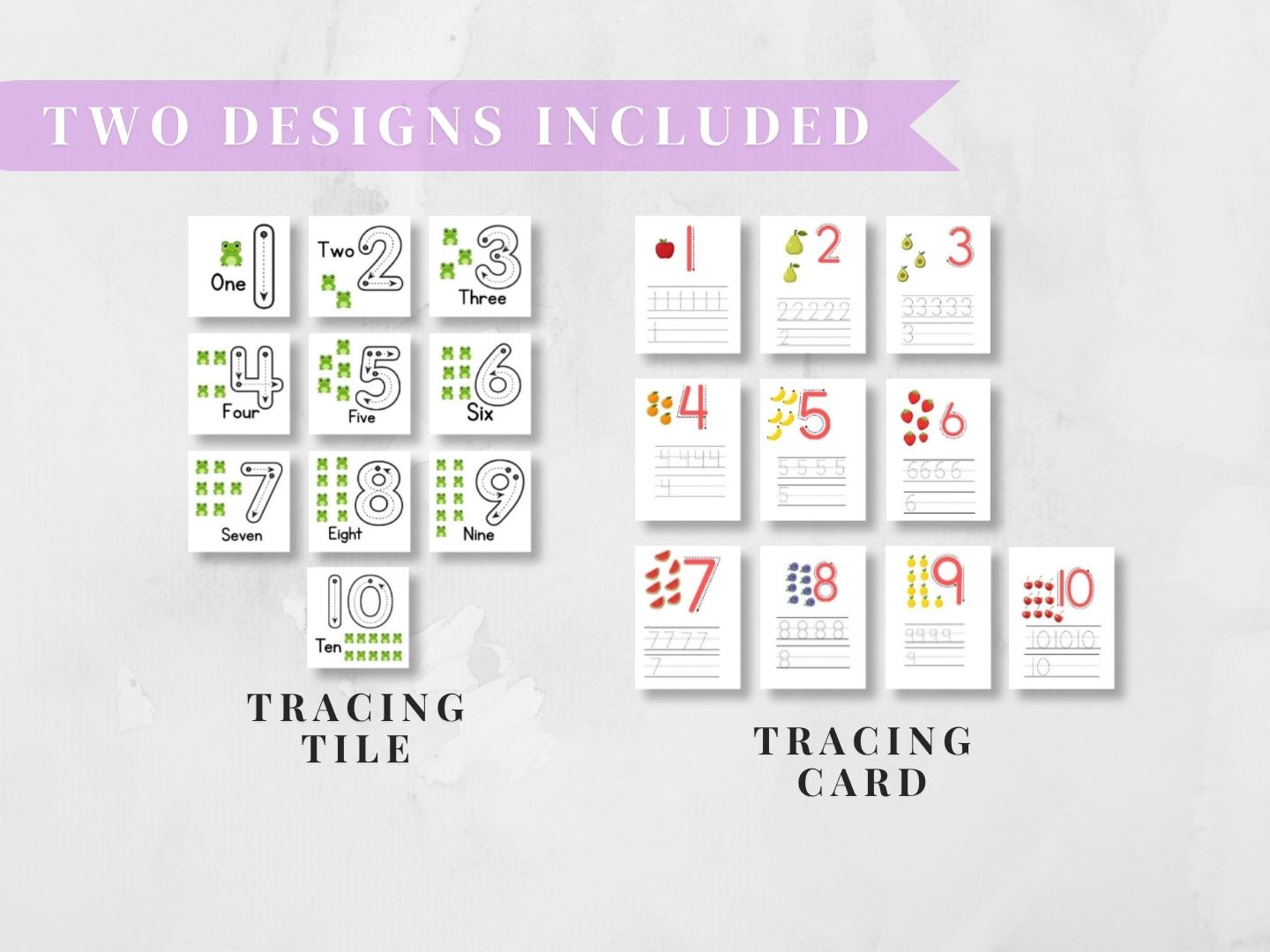 Montessori Number Tracing Cards | Homeschool Counting & Magnet Bundle