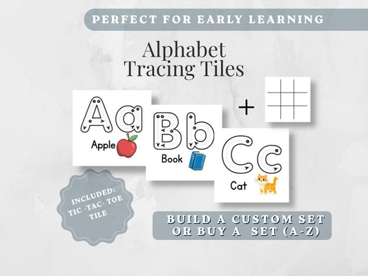 2.5" Square Letter Magnets | Trace, Spell & Play