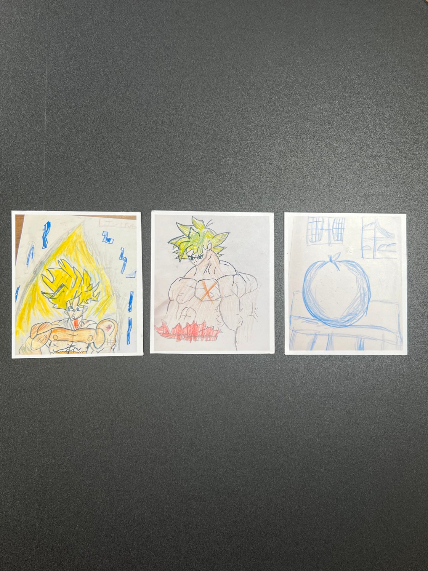 Three hand-drawn illustrations on a gray background